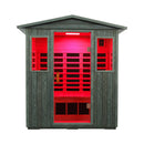 Thermora Nivea 3-Person Full-Spectrum Low EMF Carbonized Composite Infrared Sauna Room With Bluetooth Speakers (SAK85120)