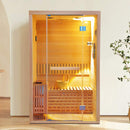 Thermora Alpine Premium 2-Person 3KW Hemlock Wood Sauna With LED Wall Light (SAK28471) by SAKSBY WHOLESALE