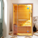Thermora Alpine Premium 2-Person 3KW Hemlock Wood Sauna With LED Wall Light (SAK28471) by SAKSBY WHOLESALE