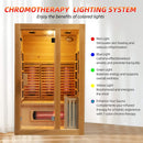 Rövia Luma 2-Person Indoor Hybrid Sauna Room With Infrared And 3.5KW Steam Heaters (SAK83750)