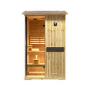 Thermora Arctic Premium 2-Person Outdoor Wooden Steam Sauna Room With Smart Control Panel And Bluetooth Audio (SAK52918) by SAKSBY WHOLESALE