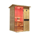 Thermora Arctic Premium 2-Person Outdoor Wooden Steam Sauna Room With Smart Control Panel And Bluetooth Audio (SAK52918) by SAKSBY WHOLESALE