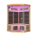 Ember Premium Canadian Hemlock 2-Person Indoor Infrared Sauna Room With Glass Front (SAK21495)