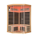 Ember Premium Canadian Hemlock 2-Person Indoor Infrared Sauna Room With Glass Front (SAK21495)