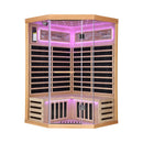 Ember Premium Canadian Hemlock 2-Person Indoor Infrared Sauna Room With Glass Front (SAK21495)