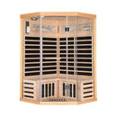 Ember Premium Canadian Hemlock 2-Person Indoor Infrared Sauna Room With Glass Front (SAK21495)