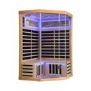 Ember Premium Canadian Hemlock 2-Person Indoor Infrared Sauna Room With Glass Front (SAK21495)