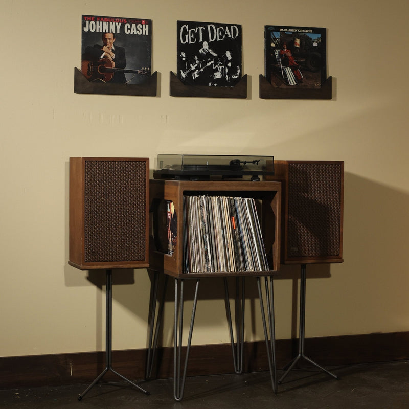 The Zenith Tallboy - Vinyl Record Storage Turntable Stand