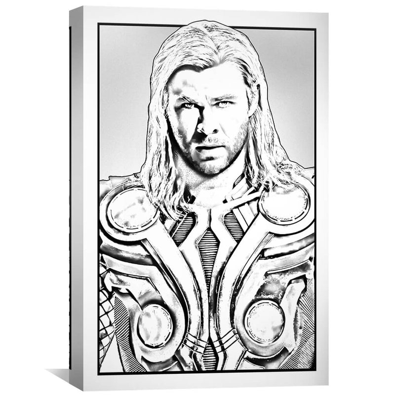 Thor Sketched Canvas