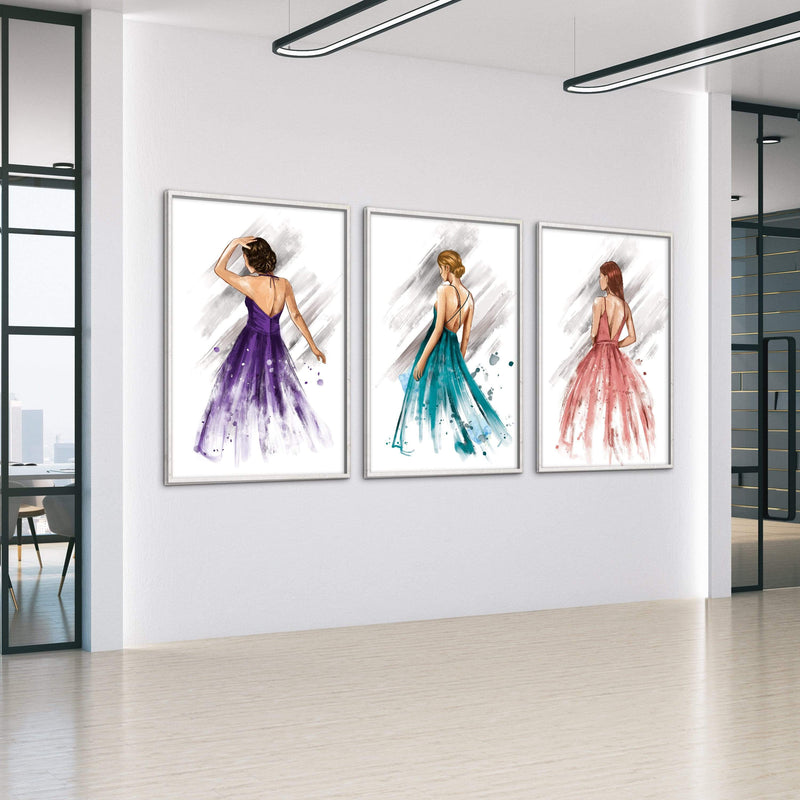 Three Gowns Canvas