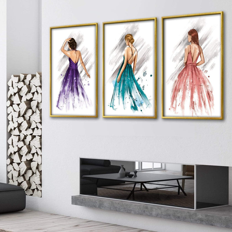 Three Gowns Canvas