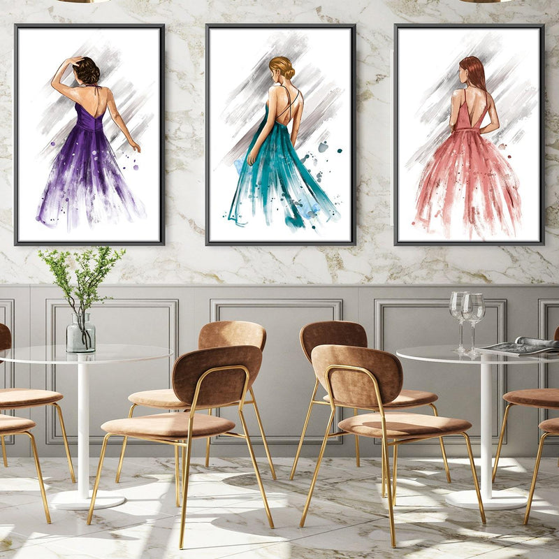 Three Gowns Canvas