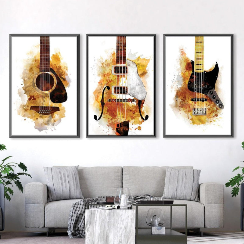 Three Guitarists Canvas