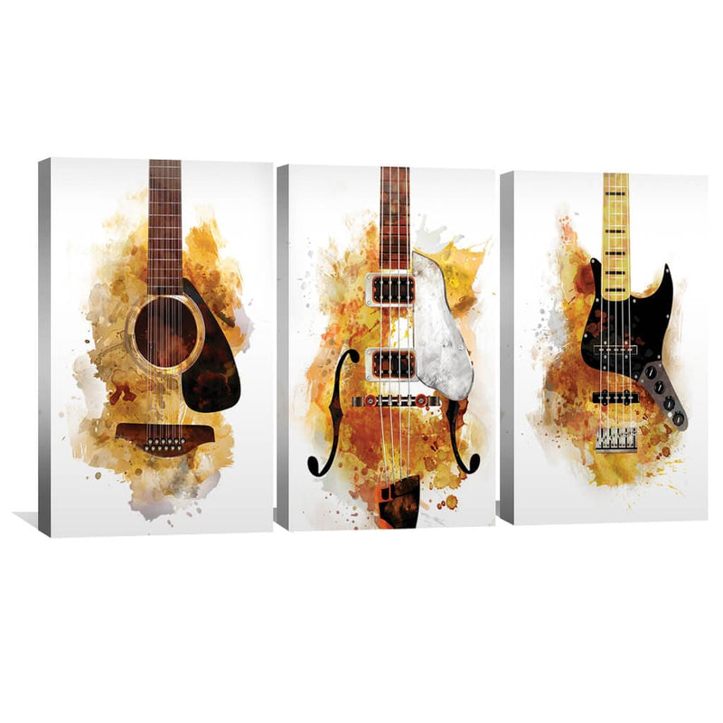 Three Guitarists Canvas