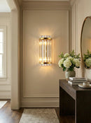 Three Sided Crystal Rod Wall Lamp