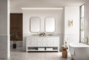 James Martin Breckenridge 72" Double Bathroom Vanity, Bright White