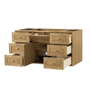 James Martin Laurent 48" Dual Mount Single Bathroom Vanity, Light Natural Oak