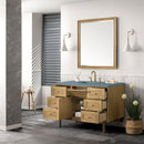 James Martin Laurent 48" Dual Mount Single Bathroom Vanity, Light Natural Oak