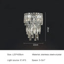 GobekUsa Crystal Wall Light: Elegant Luxury Night Lighting for Living Room, Bedroom, or Villa