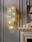 GobekUsa Crystal Wall Light: Elegant Luxury Night Lighting for Living Room, Bedroom, or Villa