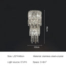 GobekUsa Crystal Wall Light: Elegant Luxury Night Lighting for Living Room, Bedroom, or Villa