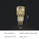GobekUsa Crystal Wall Light: Elegant Luxury Night Lighting for Living Room, Bedroom, or Villa