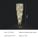 GobekUsa Crystal Wall Light: Elegant Luxury Night Lighting for Living Room, Bedroom, or Villa