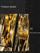 GobekUsa Crystal Wall Light: Elegant Luxury Night Lighting for Living Room, Bedroom, or Villa