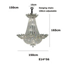 GobekUsa K9 Crystal Chrome LED Chandelier for Trendy Living Room Lighting