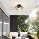 GobekUsa Crystal LED Chandelier Ceiling Lamp for Living Dining Room Decor