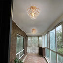 GobekUsa Crystal LED Chandelier Ceiling Lamp for Living Dining Room Decor