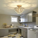GobekUsa Crystal LED Chandelier Ceiling Lamp for Living Dining Room Decor