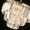 GobekUsa Crystal LED Pendant Light for Kitchen Island Living Dining Room Chandelier