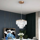 GobekUsa Crystal LED Pendant Light for Kitchen Island Living Dining Room Chandelier