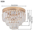 GobekUsa Crystal LED Pendant Light for Kitchen Island Living Dining Room Chandelier