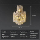 GobekUsa Crystal Wall Lamp: Elegant Living Room Bedroom Design Lighting