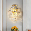 GobekUsa Crystal Wall Lamp: Elegant Living Room Bedroom Design Lighting