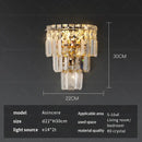 GobekUsa Crystal Wall Lamp: Elegant Living Room Bedroom Design Lighting