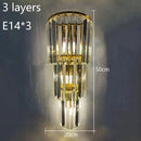 GobekUsa Crystal Wall Lamp: Elegant Lighting for Luxury Hotel, Club, Villa, Living Room, Office, Banquet