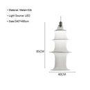GobekUsa Cream Silk Japanese LED Floor Lamp for Modern Living Room Décor