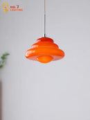 GobekUsa Cream Glass Pendant Lights LED G9 for Girl's Room & Kitchen
