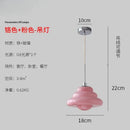GobekUsa Cream Glass Pendant Lights LED G9 for Girl's Room & Kitchen