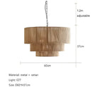 GobekUsa Hemp Rope Wall Lamp for Bedroom and Living Room