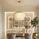 Tiered Teardrop Capiz Shell Pendant Light