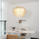 Tiered Teardrop Capiz Shell Pendant Light