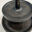 Distressed 2 Tiered Wooden Tray with Handle by Decor Steals
