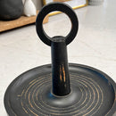 Distressed 2 Tiered Wooden Tray with Handle by Decor Steals