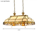 GobekUsa 12 Bulbs Faceted Colonial Gold Island Lighting with Frosted Glass Suspension Lamp for Restaurants