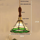 GobekUsa Glass LED Pendant Lamp Tiffany Style Hand Stitch Dining Room Light