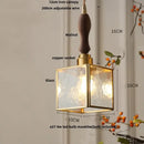 GobekUsa Glass LED Pendant Lamp Tiffany Style Hand Stitch Dining Room Lights